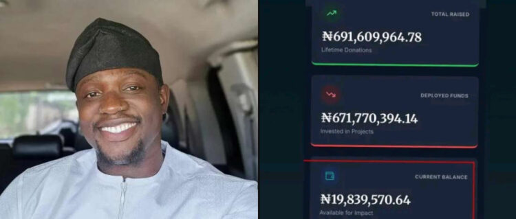 Fresh Screenshot allegedly shows ₦20 Million instead of ₦691 Million in VDM’s NGO Account, Nigerians expresses concerns