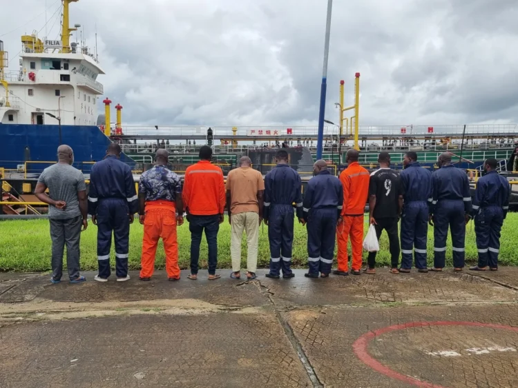Navy arrests vessel with 650 metric tonnes of stolen crude