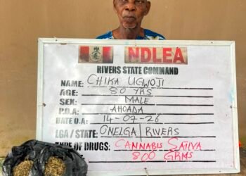 NDLEA intercepts 1.63m tramadol pills, arrests 80-year-old suspect