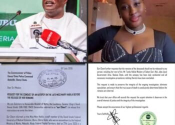 Umahi’s legal team requests for Autopsy on Mary Habila who died at Ebonyi residence (Photos)