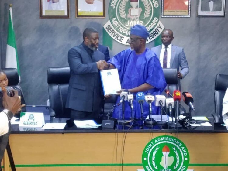 Prof. Segun Aina assumes office as JAMB registrar