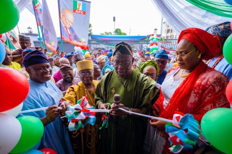 2027 Ogun Guber race: Senator Adeola (Yayi) commissions 4-storey ultra-modern campaign office