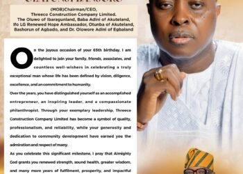 Adron Group Chairman celebrates Business Icon Otunba Muraina Banjoko at 65