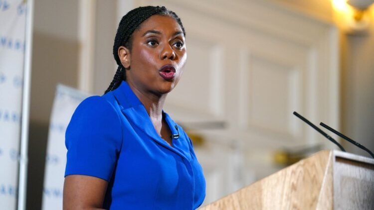 UK party accuses Kemi Badenoch of “running scared” over MP Farage’s resignation