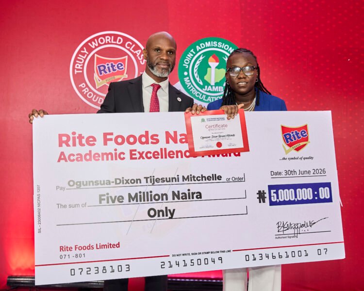 FG, JAMB commends Rite Foods for awarding ₦35m scholarships to top UTME students