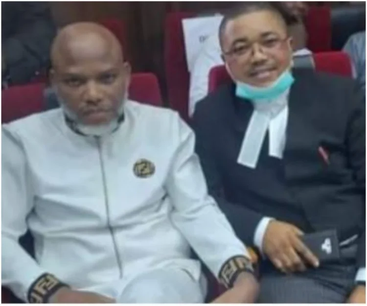 Nnamdi Kanu officially sacks Ejiofor as legal representative