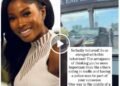 Actress Jemima Osunde confronts road user for allegedly driving against traffic in Lagos