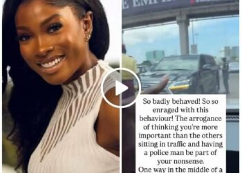 Actress Jemima Osunde confronts road user for allegedly driving against traffic in Lagos