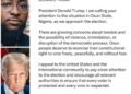 Davido writes Donald Trump over Osun governorship election