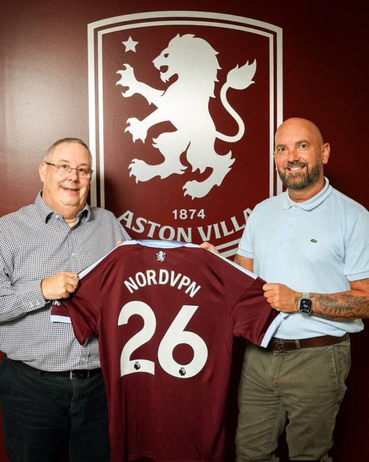 Aston Villa announces NordVPN as new Official Digital Security Partner