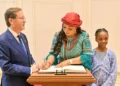 PHOTOS: Nigeria’s new ambassador to Israel, Nkechi Ufochukwu presents letters of credence to Israeli President