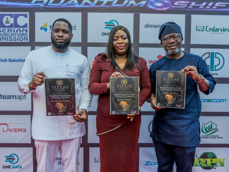 ipNX's Bimpe Olaleye, Olusola Teniola, and Segun Okuneye honoured at the 22nd Titans of Tech Awards