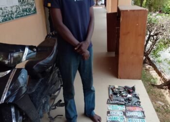 NSCDC arrests suspected motorcycle thief, recovers bike, 11 number plates