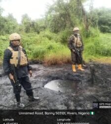 Navy discovers, deactivates suspected illegal crude oil infrastructure