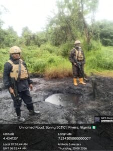 Navy discovers, deactivates suspected illegal crude oil infrastructure
