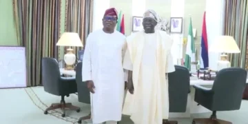 Oyebamiji visits Tinubu after losing Osun Guber Election (Photos)