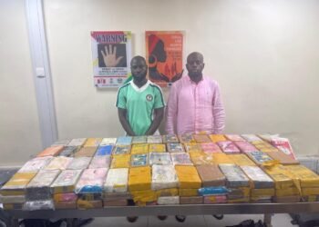NDLEA intercepts 184.5kg cocaine, arrests 2 in Lagos