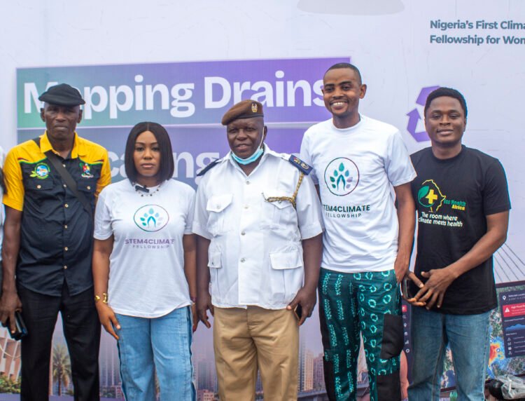 STEM4Climate Fellowship maps Ago Palace Way drainage system, donates sanitation equipment to tackle flooding Lagos
