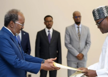 Nigeria’s new Ambassador to Somalia presents credentials to President Mohamud