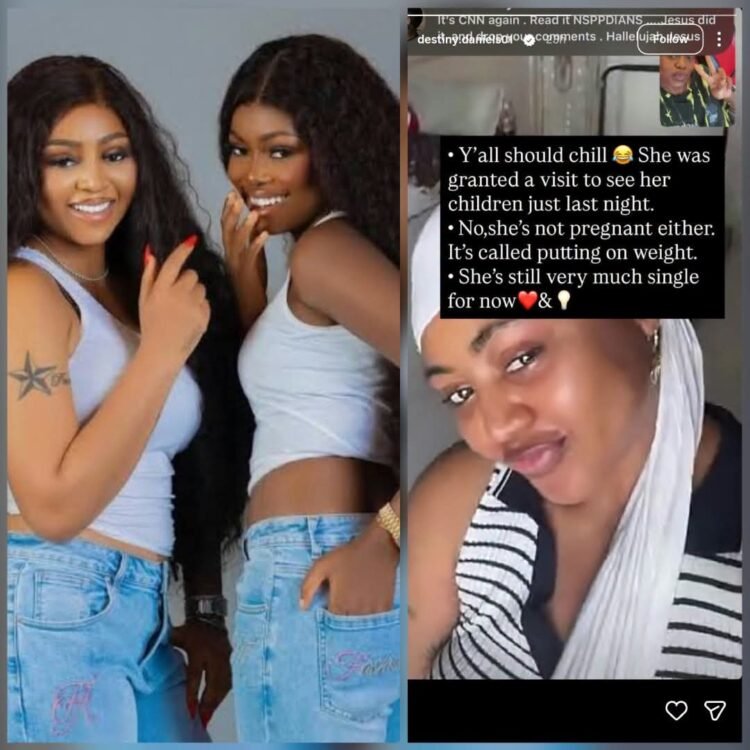 “She was only granted a visit to see her children” — Regina Daniels’ sister dismisses reconciliation rumours with Ned Nwoko