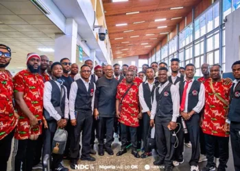 PHOTOS: Peter Obi watches Ikorodu City beat Rangers 2-0 in Lagos