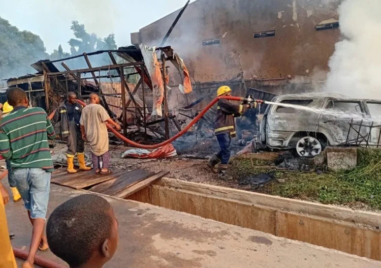 Explosion Rocks Abuja community After Car Rams Into Gas Store