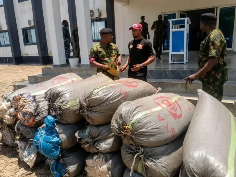 Navy hands over 19 bags of seized cannabis to NDLEA in Anambra