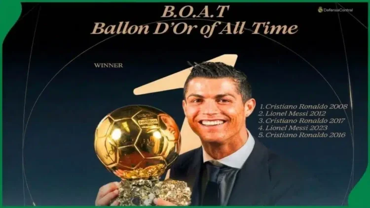 Cristiano Ronaldo wins Ballon d’Or of all time