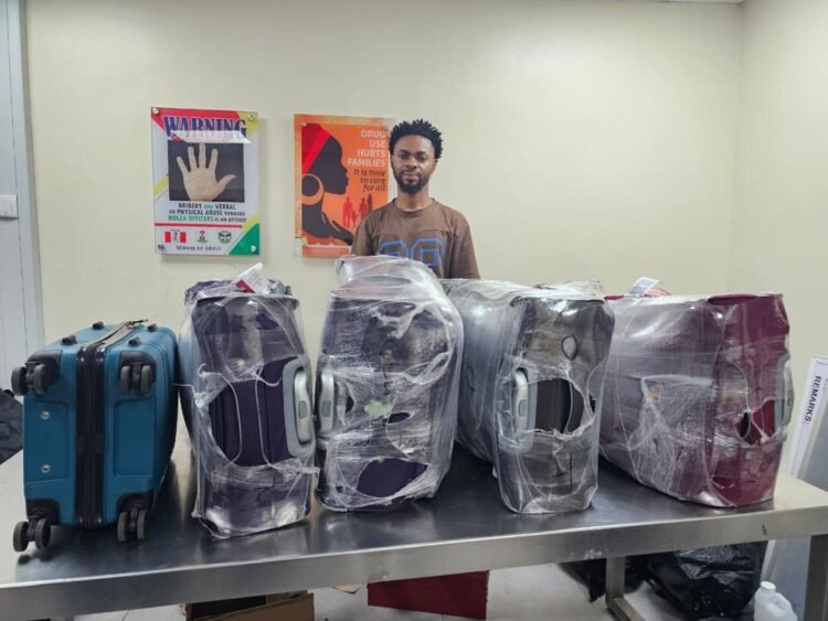NDLEA intercepts 4.8kg Cocaine hidden in shoe soles, bag railings on Italy-bound passenger
