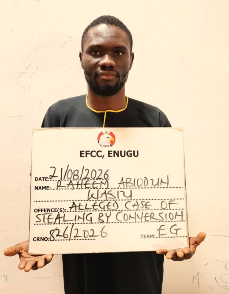 EFCC arraigns man for alleged $5,000 fraud in Enugu