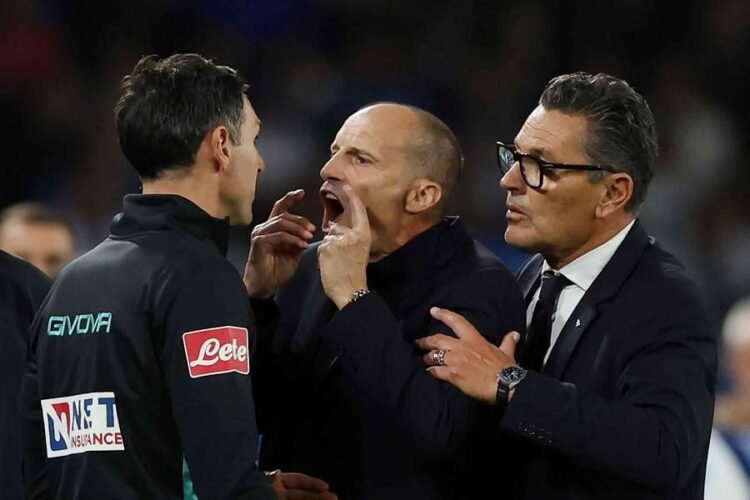 Napoli coach Allegri handed 2-match ban over outbursts in Roma clash