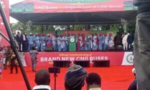 Oluremi Tinubu inaugurates 50 CNG buses, launches ₦1bn empowerment programme in Edo