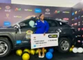 BBNaija winner, Temi Nkem receives her prize of N90m, SUV