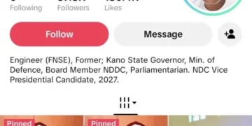 Kwankwaso joins TikTok, bags 59,000 followers in hours