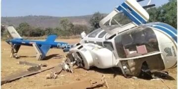 Helicopter crashes near naval base in Ondo